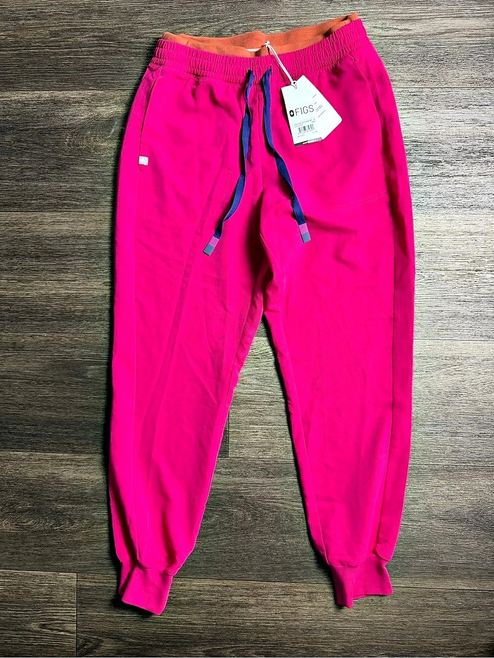 FIGS Zamora Jogger Scrub Pants Raspberry Sorbet Womens Small Petite35